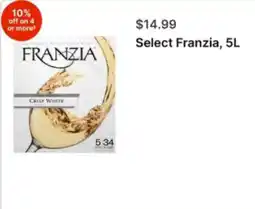 Walgreens Franzia crisp white offer