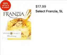 Walgreens Franzia Select offer
