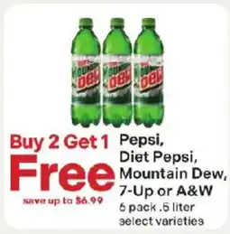 Coborn's Pepsi, Diet Pepsi, Mountain Dew, 7-Up or A&W offer