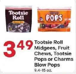 Coborn's Tootsie Roll Midgees, Fruit Chews, Tootsie Pops or Charms Blow Pops offer