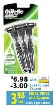 Ingles Markets Gillette Mach3 razor offer