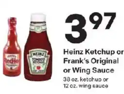 Coborn's Heinz Ketchup or Frank's Original or Wing Sauce offer