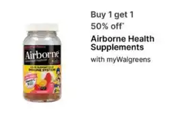 Walgreens Airborne Health Supplements offer