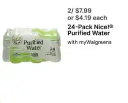 Walgreens Nice! Purified Water offer