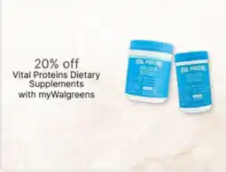 Walgreens Vital Proteins Dietary Supplements offer