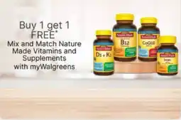 Walgreens Nature Made Vitamins and Supplements offer