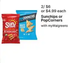 Walgreens Sunchips or PopCorners offer