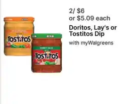 Walgreens Tostitos Dip offer