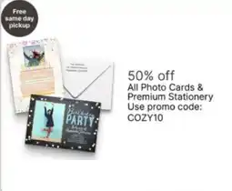 Walgreens All Photo Cards & Premium Stationery offer