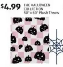 Aldi The halloween collection plush throw offer