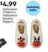 Aldi Halloween Children's Novelty Slippers offer