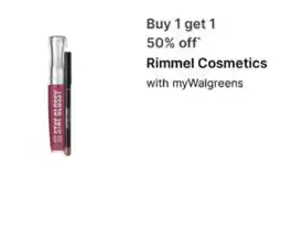 Walgreens Rimmel Cosmetics offer