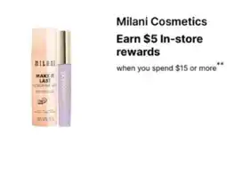 Walgreens Milani Cosmetics offer