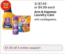 Walgreens Arm & Hammer Laundry Care offer