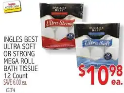 Ingles Markets Ingles best ultra soft or strong mega roll bath tissue offer