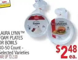 Ingles Markets Laura Lynn foam plates or bowls offer