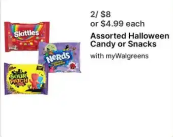 Assorted Halloween Candy or Snacks