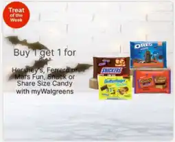 Walgreens Hershey's, Ferrero or Mars Fun, Snack or Share Size Candy offer