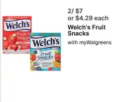 Walgreens Welch's Fruit Snacks offer