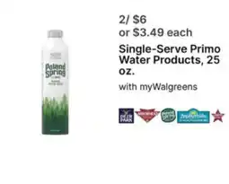 Walgreens Poland Spring Single-Serve Primo Water Products offer