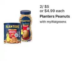 Walgreens Planters Peanuts offer