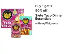 Walgreens Siete Taco Dinner Essentials offer