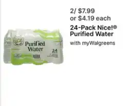 Walgreens Nice! Purified Water offer