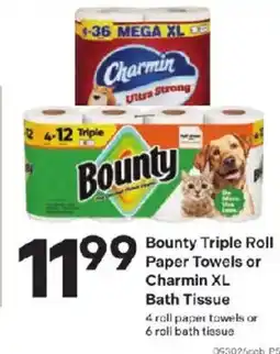 Coborn's Bounty Triple Roll Paper Towels or Charmin XL Bath Tissue offer