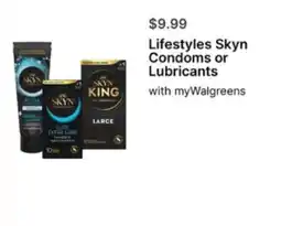 Walgreens Lifestyles Skyn Condoms or Lubricants offer