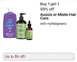 Walgreens Aussie or Mielle Hair Care offer
