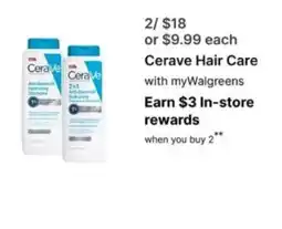 Walgreens CeraVe Hair Care offer