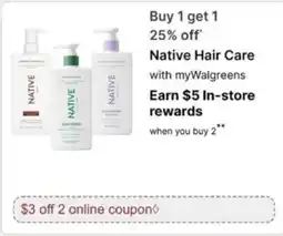 Walgreens Native Hair Care offer