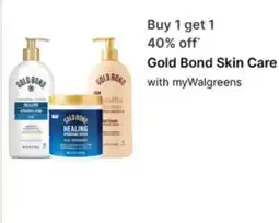 Walgreens Gold Bond Skin Care offer
