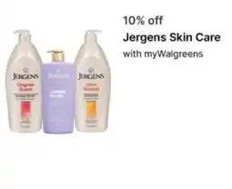 Walgreens Jergens Skin Care offer
