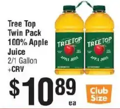 Smart & Final Tree Top apple juice offer