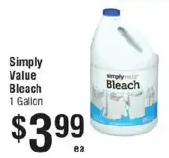Smart & Final Simply Value Bleach offer