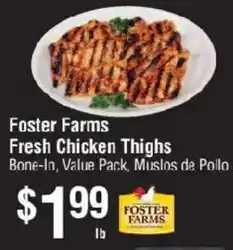 Smart & Final Foster Farms Fresh Chicken Thighs offer