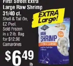 Smart & Final First Street Extra Large Raw Shrimp offer