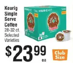 Smart & Final Keurig single serve coffee offer