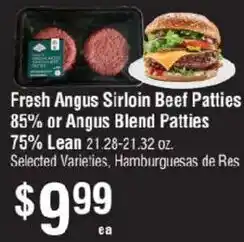 Smart & Final Fresh Angus Sirloin Beef Patties offer