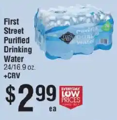 Smart & Final First Street purified drinking water offer