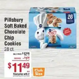 Smart & Final Pillsbury soft baked chocolate chip cookies offer