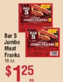 Smart & Final Bar S Jumbo Meat Franks offer