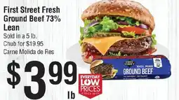 Smart & Final First Street ground beef offer