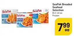 Safeway Seapak breaded seafood selection offer