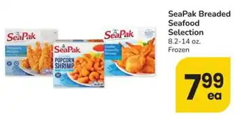 Seapak breaded seafood selection