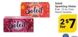 Safeway Soleil Sparkling Water offer