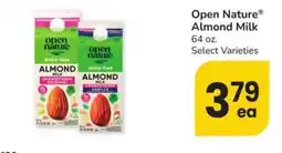 Safeway Open Nature Almond Milk offer