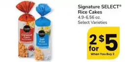 Safeway Signature Select Rice Cakes offer