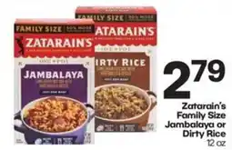 Harp's Market Zatarain's Family Size Jambalaya or Dirty Rice offer